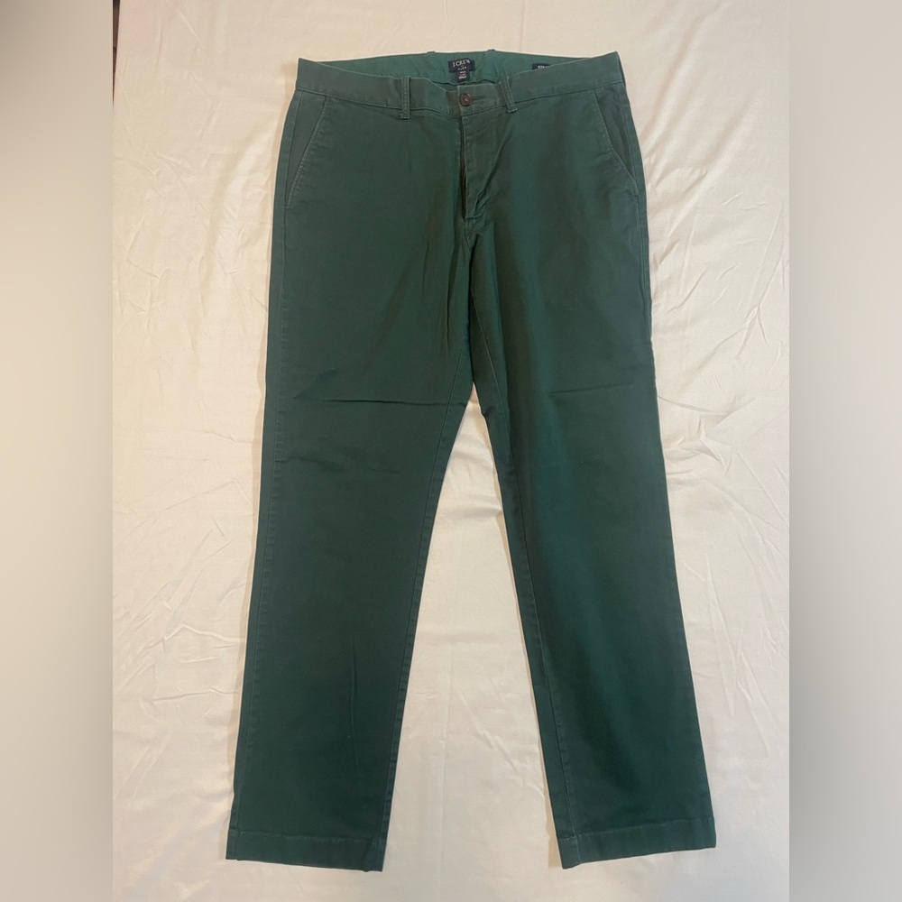 J. Crew Men's Dark Green Chinos